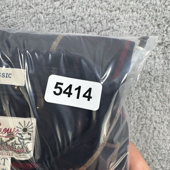 J Crew Shirt Mens XLT Blue Plaid Flannel Classic Midweight Double Brushed Casual - Picture 9 of 9